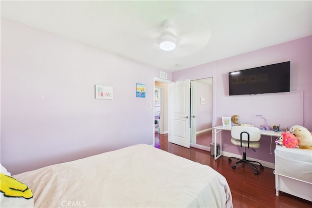 8412 San Marino Dr, Buena Park, CA 90620 - bedroom featuring wood finished floors and a ceiling fan