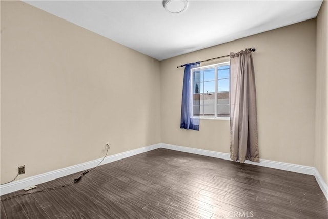 17959 Cantara St, Reseda, CA 91335 - empty room with baseboards and dark wood-style floors