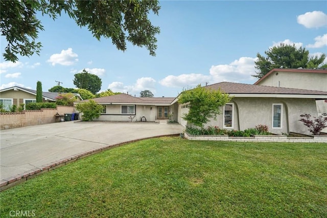 1346 Butler Way, Upland, CA 91786 - single story home with stucco siding, driveway, a front yard, and a garage