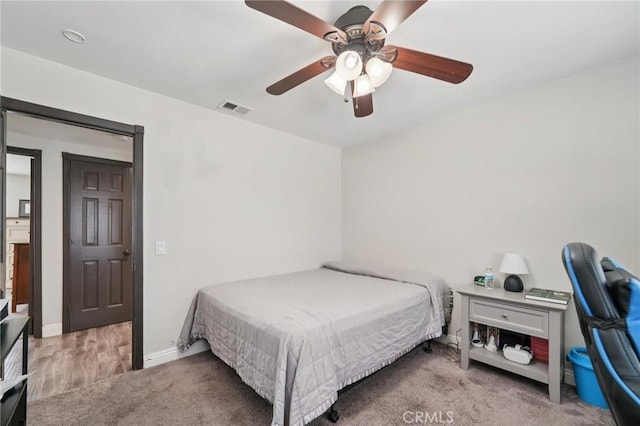 1346 Butler Way, Upland, CA 91786 - carpeted bedroom featuring a ceiling fan and baseboards