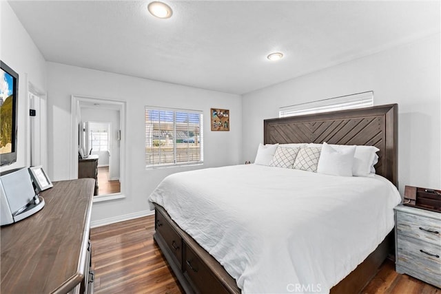 14508 S Corlett Ave, Compton, CA 90220 - bedroom with dark wood-style flooring and recessed lighting