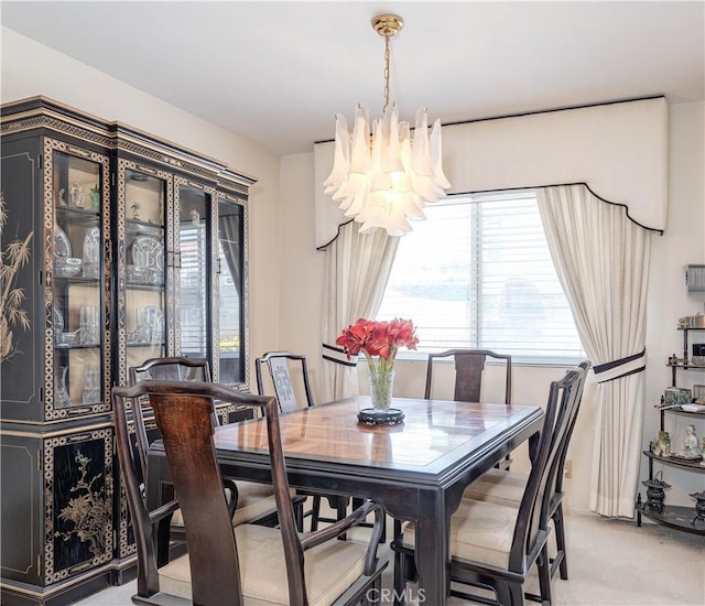 1936 W Cherry Dr, Orange, CA 92868 - dining room featuring a chandelier and light carpet
