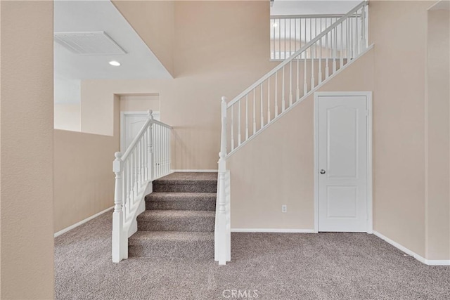 35668 Trevino Trl, Beaumont, CA 92223 - staircase with carpet flooring and baseboards