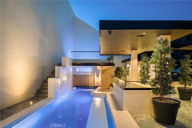 1955 Curson Pl, Los Angeles, CA 90046 - view of patio / terrace with stairway