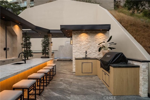 1955 Curson Pl, Los Angeles, CA 90046 - view of patio / terrace with exterior kitchen