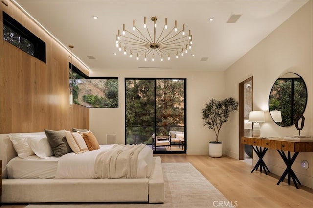 1955 Curson Pl, Los Angeles, CA 90046 - bedroom featuring light wood-type flooring