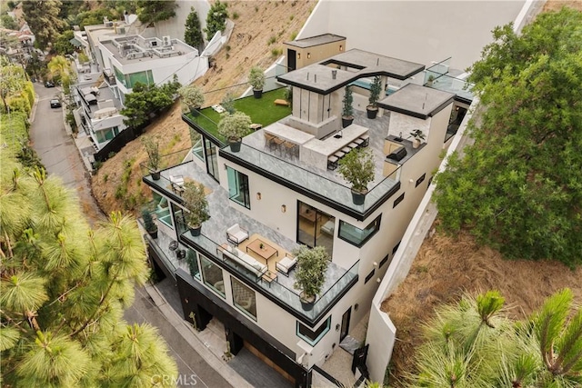 1955 Curson Pl, Los Angeles, CA 90046 - view from above of property