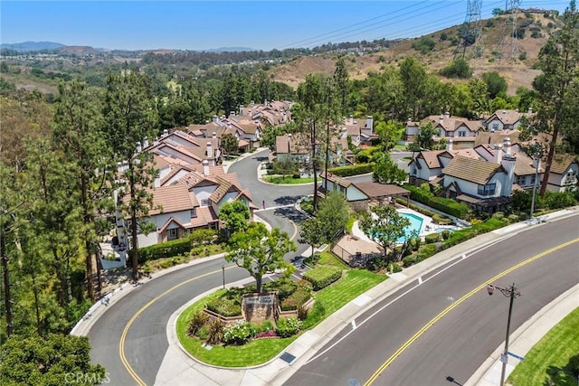 6171 E Morningview Dr, Anaheim, CA 92807 - aerial perspective of suburban area with a mountain backdrop