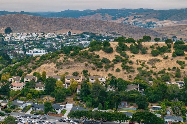 2141 Sierra Way, San Luis Obispo, CA 93401 - aerial overview of property's location featuring a mountain backdrop