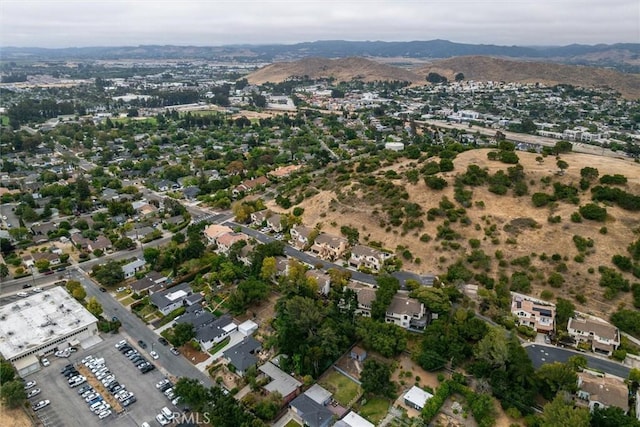 2141 Sierra Way, San Luis Obispo, CA 93401 - aerial view of property and surrounding area with mountains