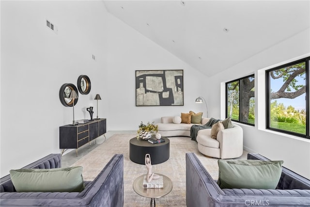 20101 Greenbriar Dr, Tarzana, CA 91356 - living area with high vaulted ceiling
