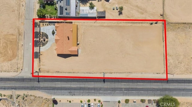 17635 Verde St, Hesperia, CA 92345 - map / location with property boundaries highlighted