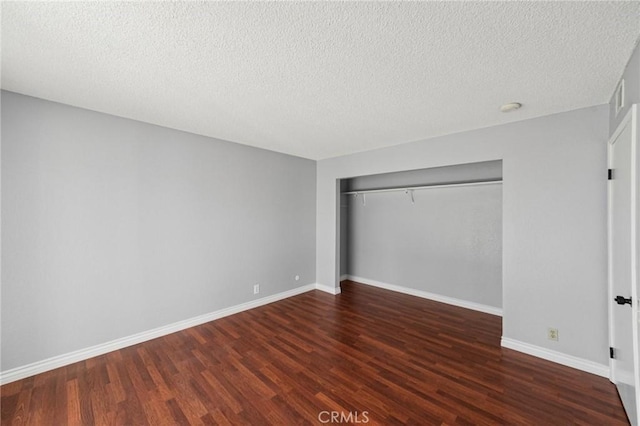 23441 Via Ronda, Mission Viejo, CA 92691 - unfurnished bedroom featuring wood finished floors, a closet, and a textured ceiling