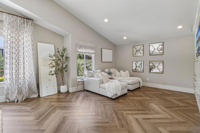 5414 Foxtail Loop, Carlsbad, CA 92010 - living room with recessed lighting and vaulted ceiling