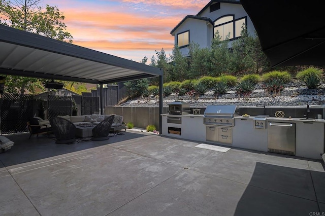 5414 Foxtail Loop, Carlsbad, CA 92010 - view of patio / terrace with exterior kitchen and outdoor lounge area