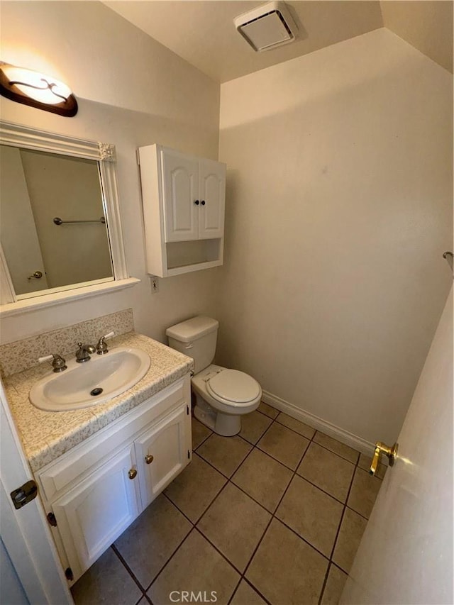1107 Grieb Dr, Arroyo Grande, CA 93420 - half bath featuring tile patterned floors and vanity