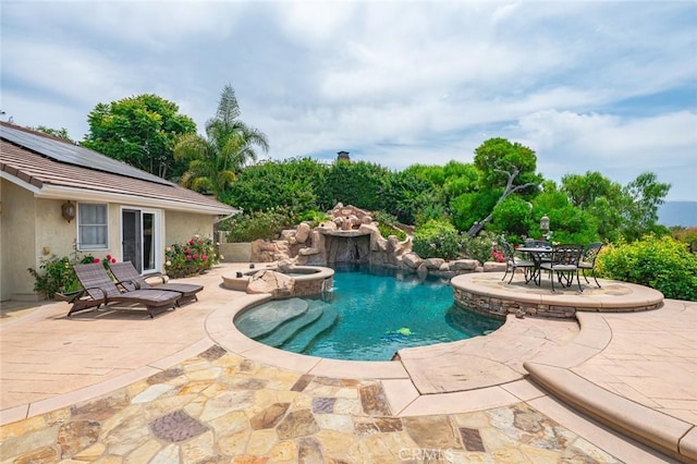22410 Starwood Dr, Yorba Linda, CA 92887 - view of pool featuring a patio area and a pool with connected hot tub