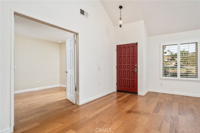 6001 Via De Mansion, La Verne, CA 91750 - entryway with light wood finished floors and high vaulted ceiling