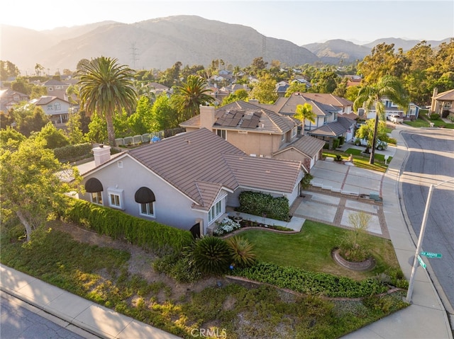 6001 Via De Mansion, La Verne, CA 91750 - aerial perspective of suburban area with a mountainous background