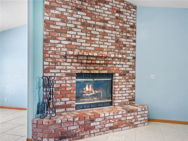 7556 Glider Ave, Hesperia, CA 92345 - detailed view of a brick fireplace and baseboards