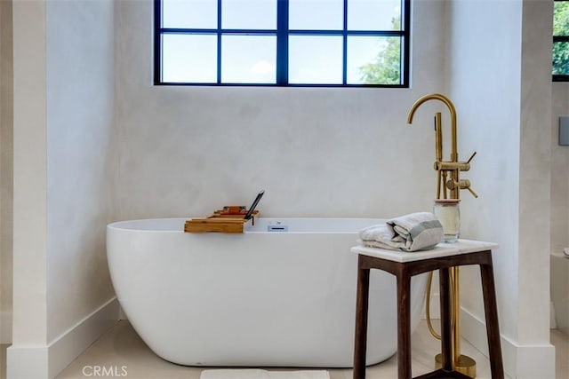 3756 Goodland Ave, Studio City, CA 91604 - full bathroom featuring a freestanding bath and plenty of natural light