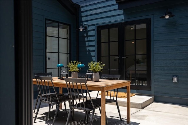 3756 Goodland Ave, Studio City, CA 91604 - view of patio / terrace with french doors and outdoor dining space