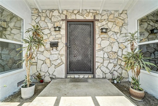 10422 Gilbert St, Anaheim, CA 92804 - view of exterior entry featuring stone siding