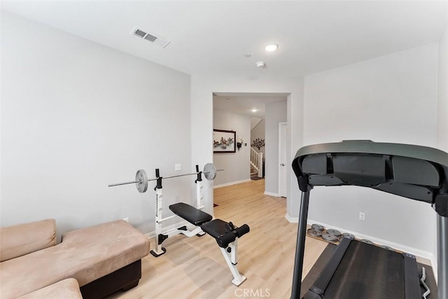 4073 Tamarind Rdg, Lake Elsinore, CA 92530 - exercise room featuring light wood finished floors and recessed lighting