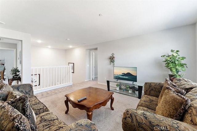 4073 Tamarind Rdg, Lake Elsinore, CA 92530 - living area featuring carpet floors and recessed lighting
