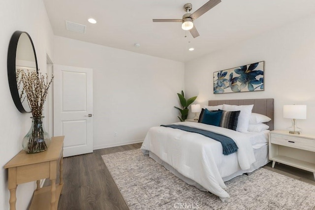 542 Cultivate, Irvine, CA 92618 - bedroom with wood finished floors, recessed lighting, and ceiling fan