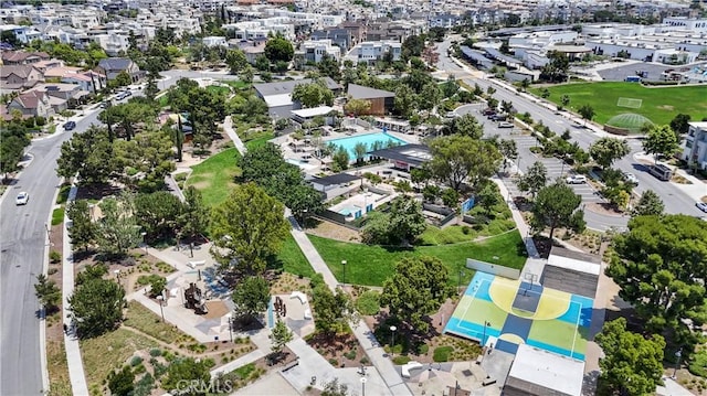 542 Cultivate, Irvine, CA 92618 - aerial view of property and surrounding area with a pool