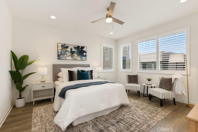542 Cultivate, Irvine, CA 92618 - bedroom featuring wood finished floors, recessed lighting, and a ceiling fan