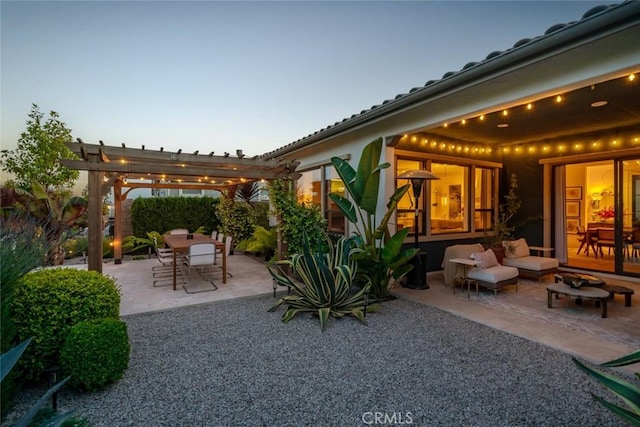 1115 Myles Ln, Nipomo, CA 93444 - view of patio with a pergola and an outdoor hangout area