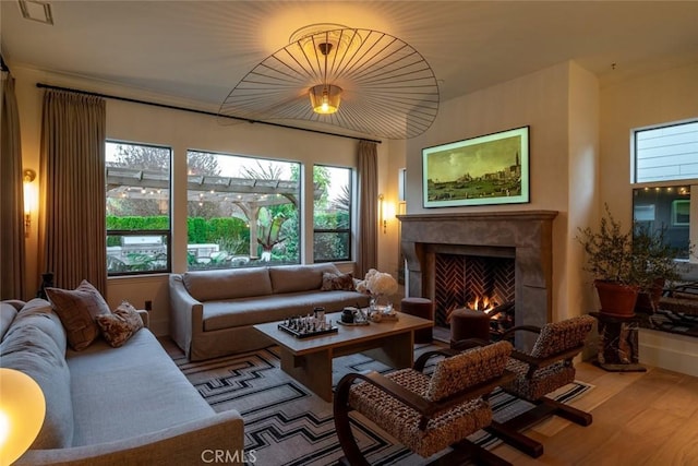 1115 Myles Ln, Nipomo, CA 93444 - living room with wood finished floors and a high end fireplace