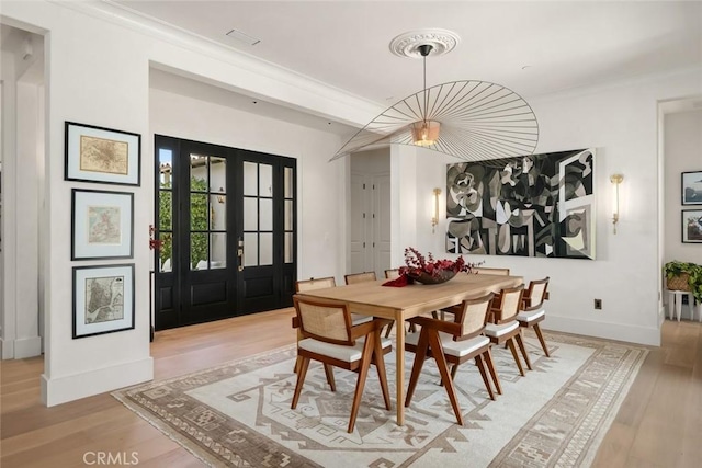 1115 Myles Ln, Nipomo, CA 93444 - dining space featuring light wood-style floors and crown molding
