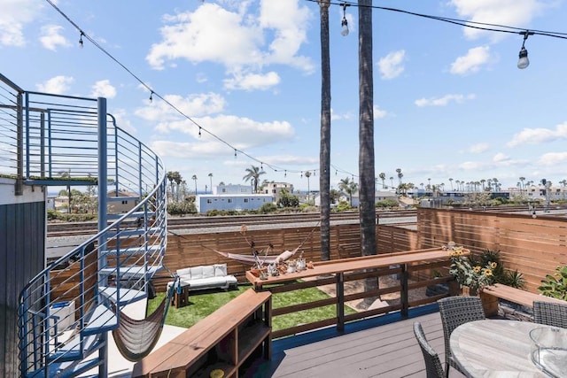 1009 S Cleveland St, Oceanside, CA 92054 - wooden deck featuring a fenced backyard
