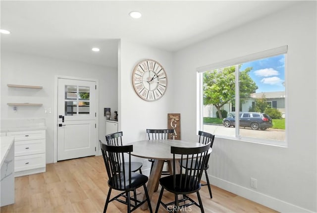 149 N Vail Ave, Montebello, CA 90640 - dining space featuring recessed lighting and light wood finished floors