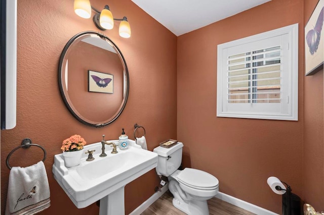 3430 Corte Viejo, Carlsbad, CA 92009 - half bath featuring toilet and wood finished floors