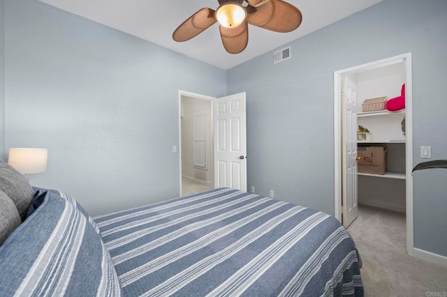 3430 Corte Viejo, Carlsbad, CA 92009 - bedroom with carpet and a ceiling fan
