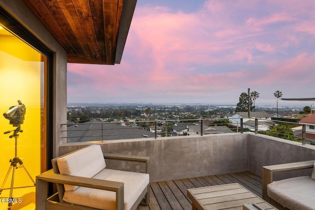 572 Skyline Rd, Ventura, CA 93003 - view of balcony at dusk