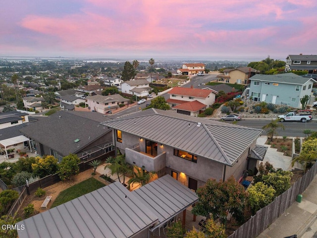 572 Skyline Rd, Ventura, CA 93003 - aerial view at dusk of a residential view