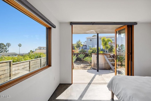 572 Skyline Rd, Ventura, CA 93003 - bedroom with access to exterior and floor to ceiling windows