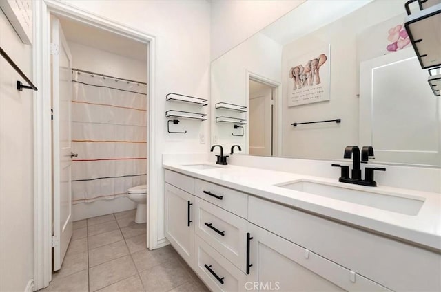 2516 Chad Zeller Ln, Corona, CA 92882 - bathroom featuring double vanity and tile patterned floors