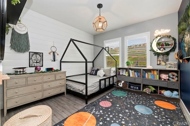 2516 Chad Zeller Ln, Corona, CA 92882 - bedroom featuring wood finished floors and wooden walls