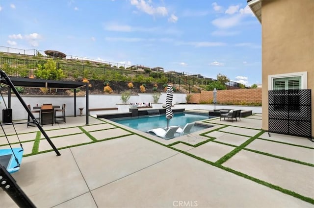 2516 Chad Zeller Ln, Corona, CA 92882 - view of pool with a fenced backyard and a patio