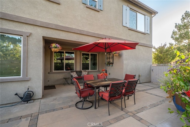 1782 Saige View Cir, Upland, CA 91784 - view of patio with outdoor dining area and a gate