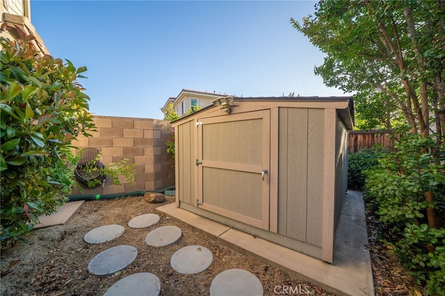 1782 Saige View Cir, Upland, CA 91784 - view of shed featuring a fenced backyard