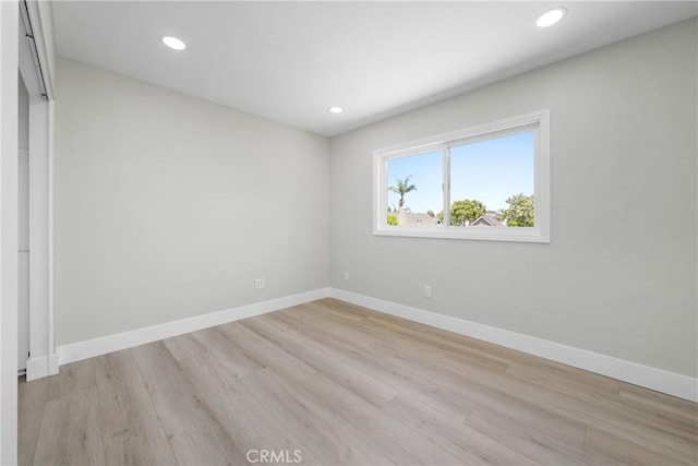 18684 Santa Ynez St, Fountain Valley, CA 92708 - unfurnished room featuring light wood finished floors and recessed lighting