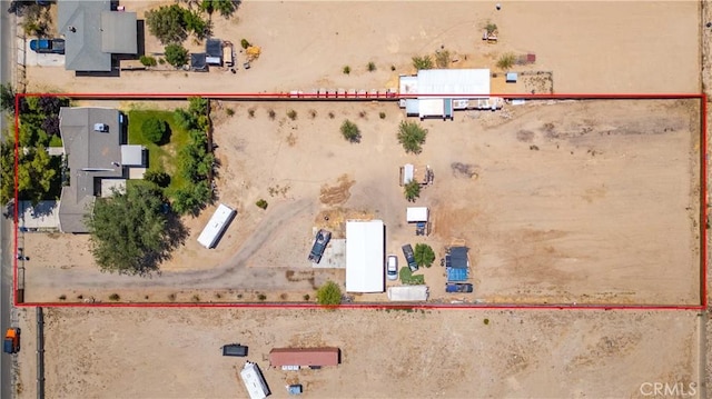 41015 163rd St E, Lancaster, CA 93535 - view of property location featuring property parcel outlined and a desert landscape