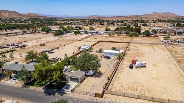 41015 163rd St E, Lancaster, CA 93535 - overview of rural landscape with a mountain backdrop and a desert landscape